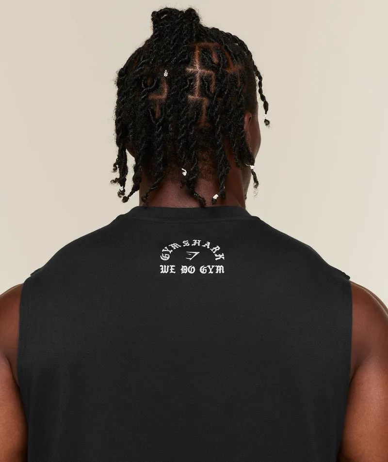 Gymshark Lifting Statue Graphic Tank - Black