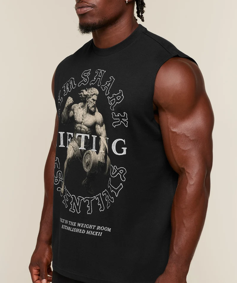 Gymshark Lifting Statue Graphic Tank - Black
