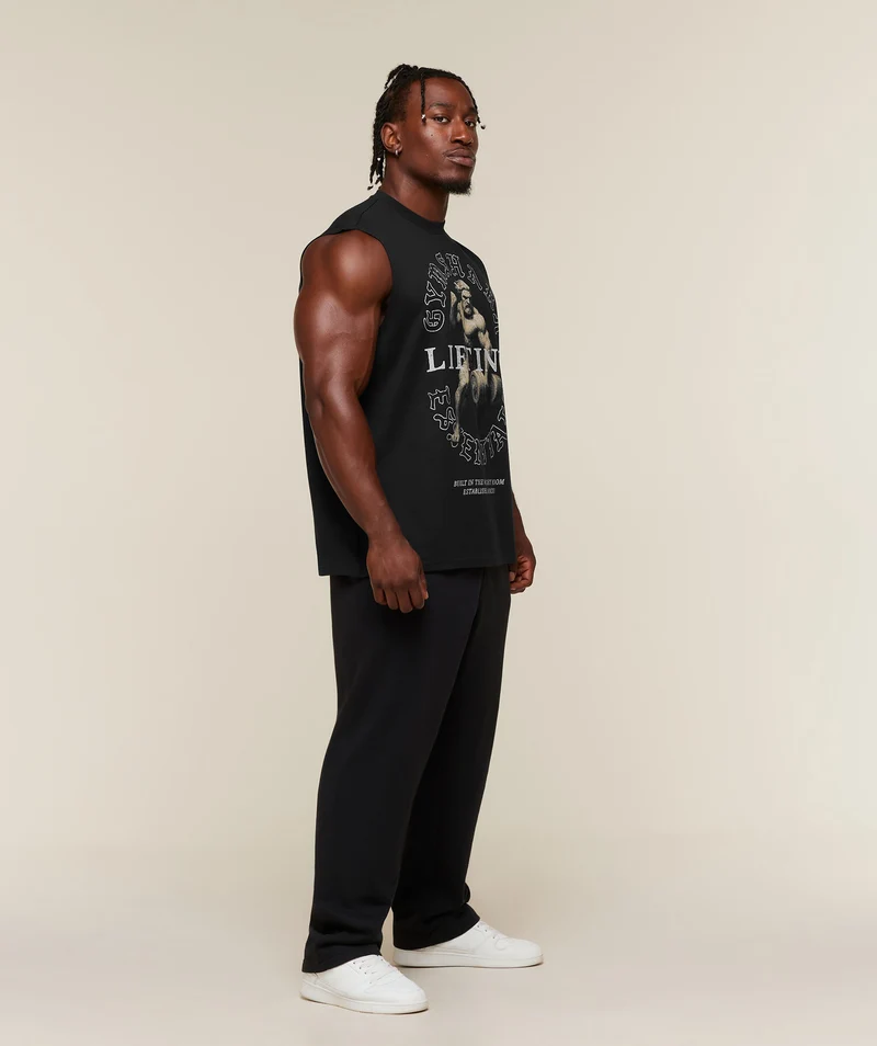 Gymshark Lifting Statue Graphic Tank - Black