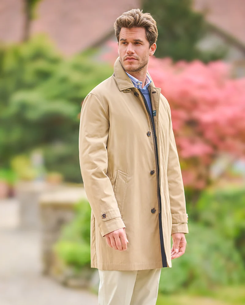 Herren Kurzmantel "Stirling" in beige