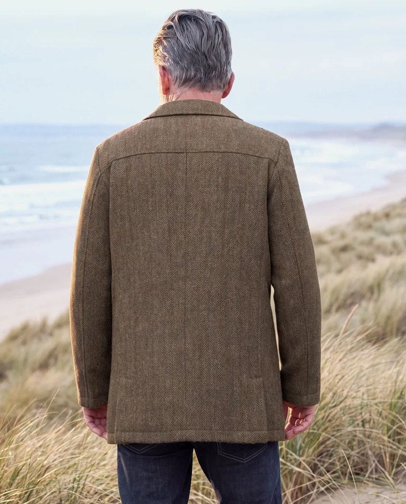 Herren Cabanjacke "Seaberg" aus Harris Tweed – Evergreen