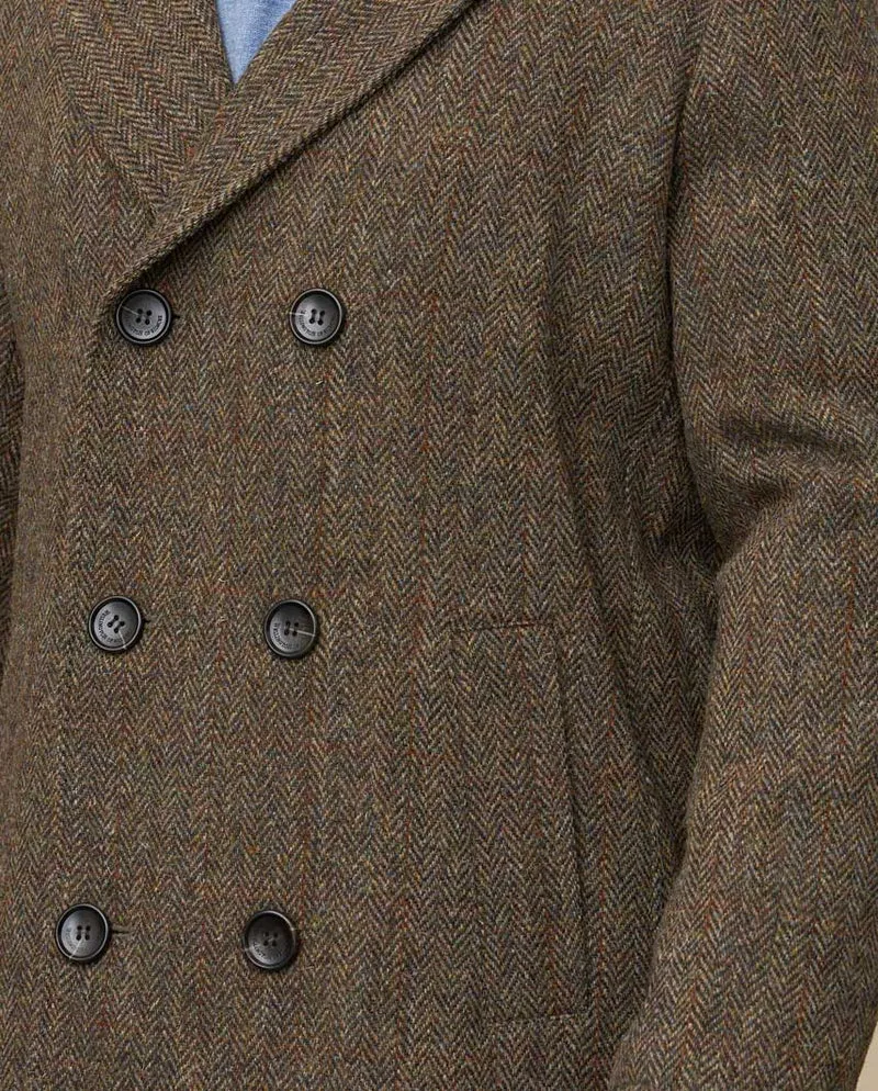 Herren Cabanjacke "Seaberg" aus Harris Tweed – Evergreen
