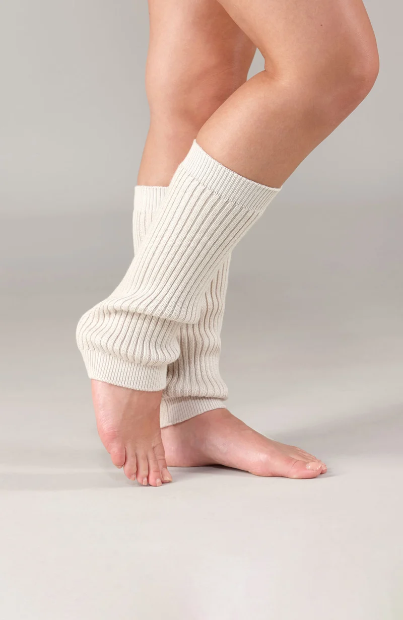 Gerippter Beinwärmer aus Merino Activewear für Damen