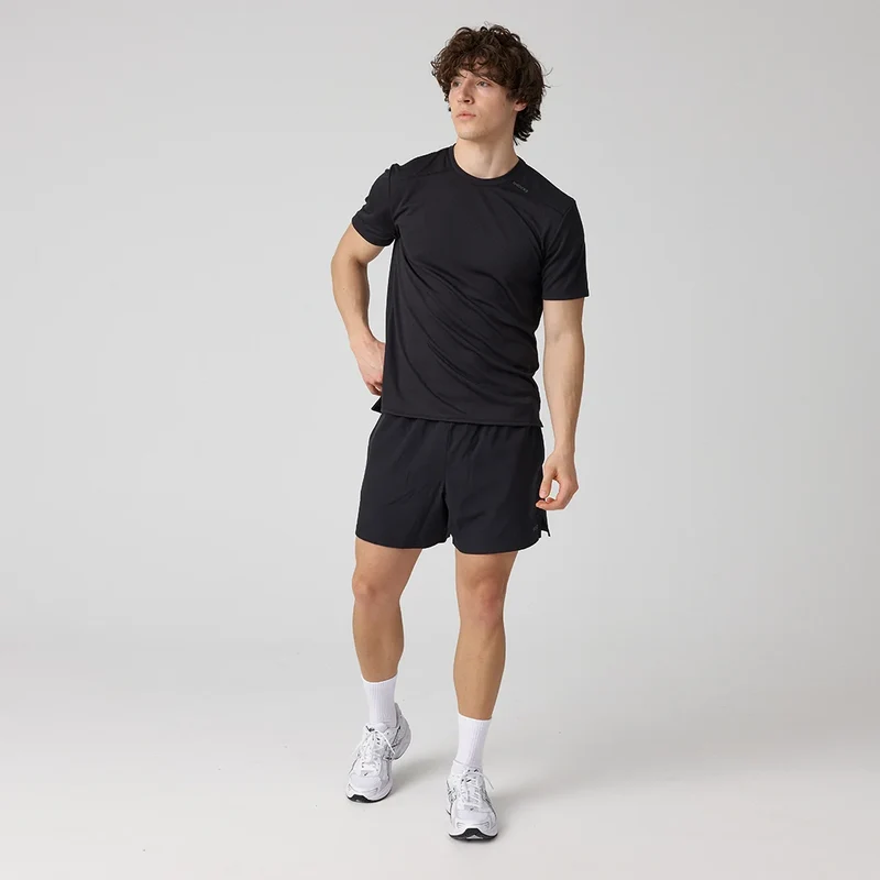 Trainingsshirt Mesh Herren | Schwarz