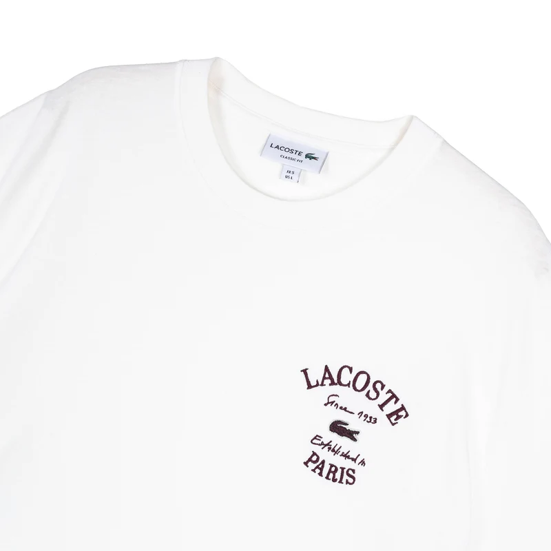 Lacoste Embroidery Accent Cotton Jersey T-Shirt