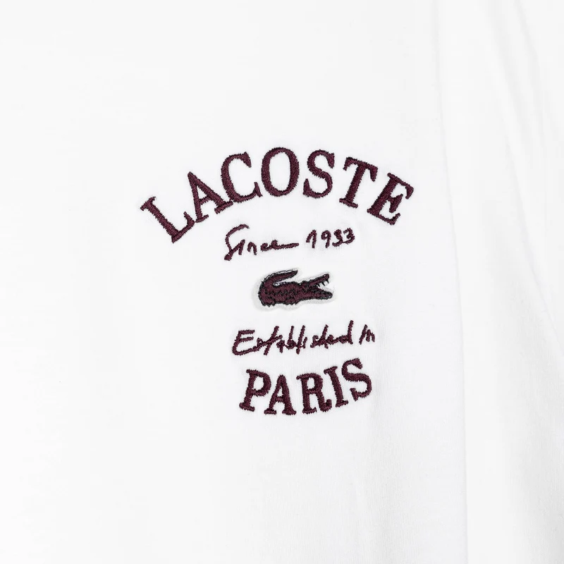 Lacoste Embroidery Accent Cotton Jersey T-Shirt