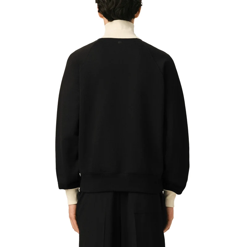 AMI Paris Ami De Coeur Bicolor Zipped Sweatshirt
