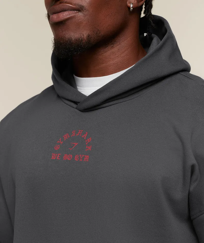 Gymshark Lifting Statue Graphic Hoodie - Onyx Grey