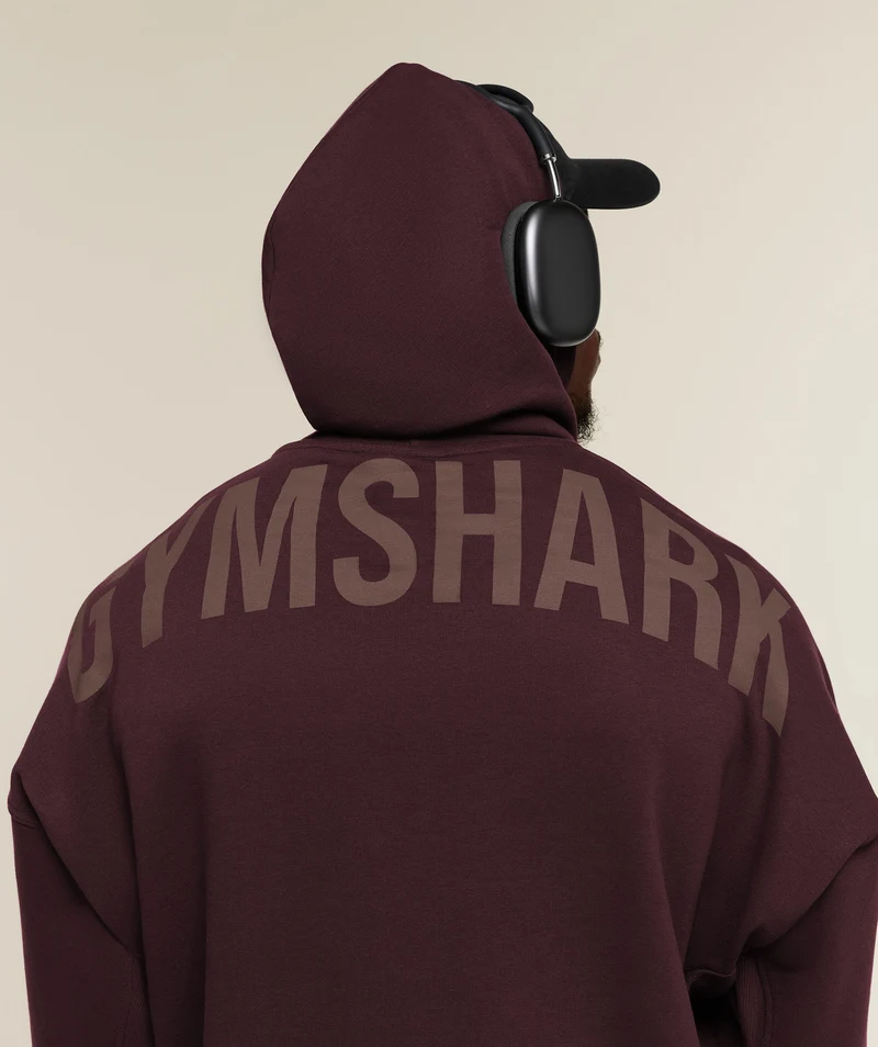 Gymshark Power Oversized Hoodie - Cherry Purple