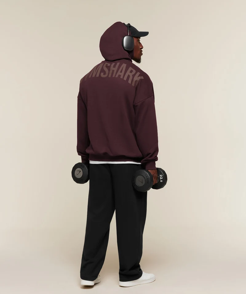 Gymshark Power Oversized Hoodie - Cherry Purple