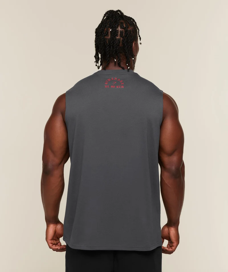 Gymshark Lifting Statue Graphic Tank - Onyx Grey
