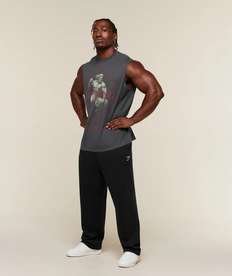 Gymshark Lifting Statue Graphic Tank - Onyx Grey