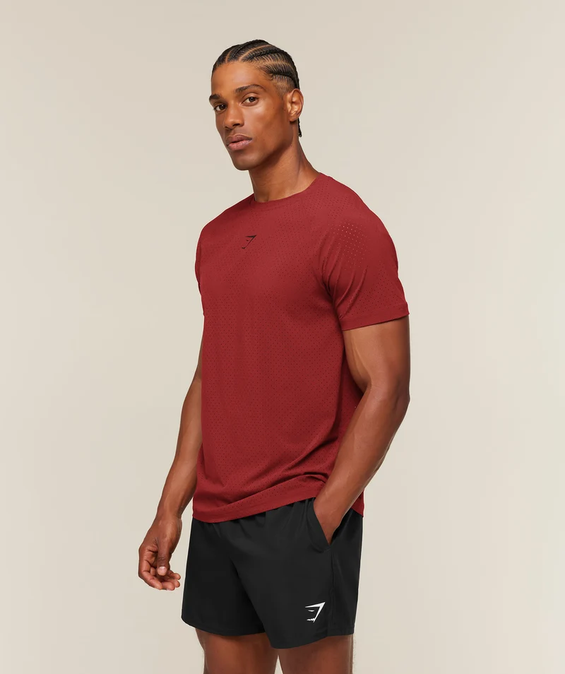 Gymshark Ultra Light Performance T-Shirt - Sets Red