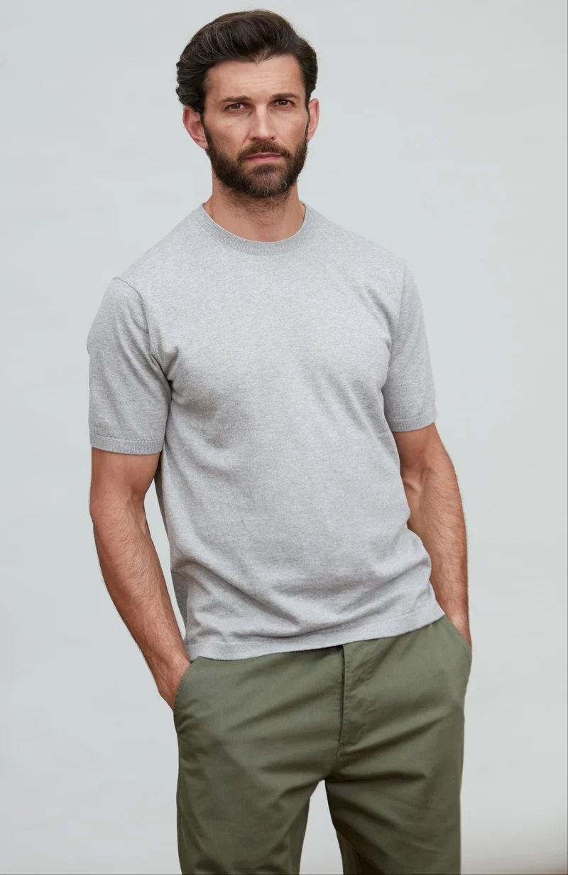 Herren-T-Shirt aus 100 % ultrafeiner Baumwolle