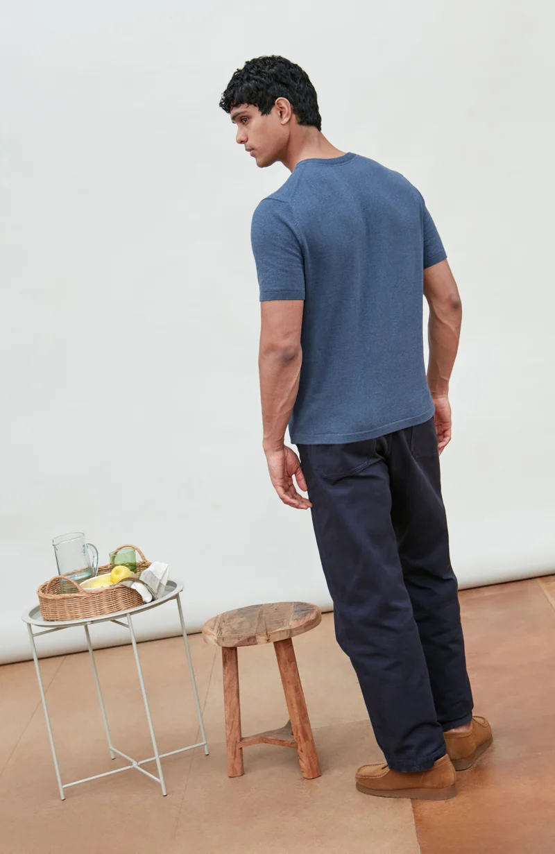 Herren-T-Shirt aus 100 % ultrafeiner Baumwolle