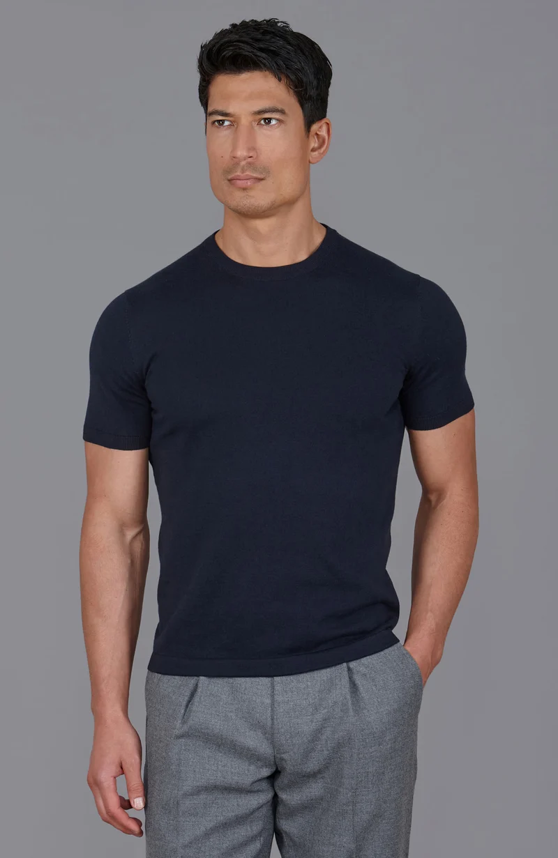 Herren-T-Shirt aus 100 % ultrafeiner Baumwolle