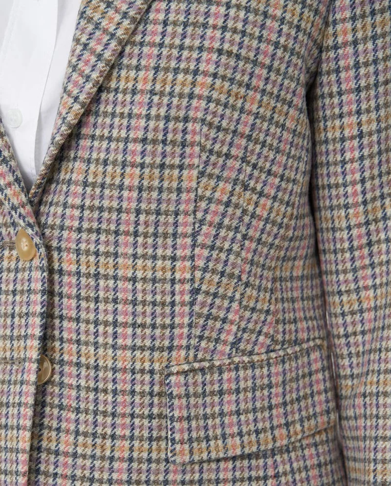 Damenblazer "Ami" aus reiner Schurwolle – Pepita Love Check