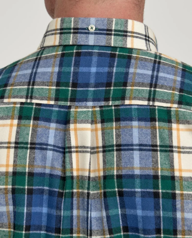 Herrenhemd "Steward" mit Button-Down-Kragen – flanell check