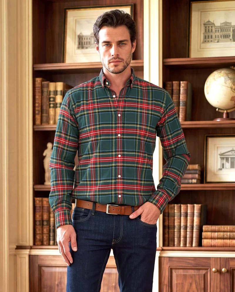 Herrenhemd "Steward" mit Button-Down-Kragen – the shirt