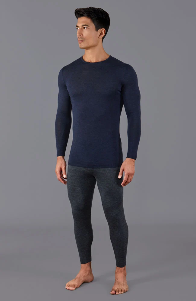 Mittelschweres Merino-Activewear-Basisschichtoberteil für Herren