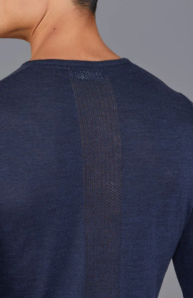 Mittelschweres Merino-Activewear-Basisschichtoberteil für Herren
