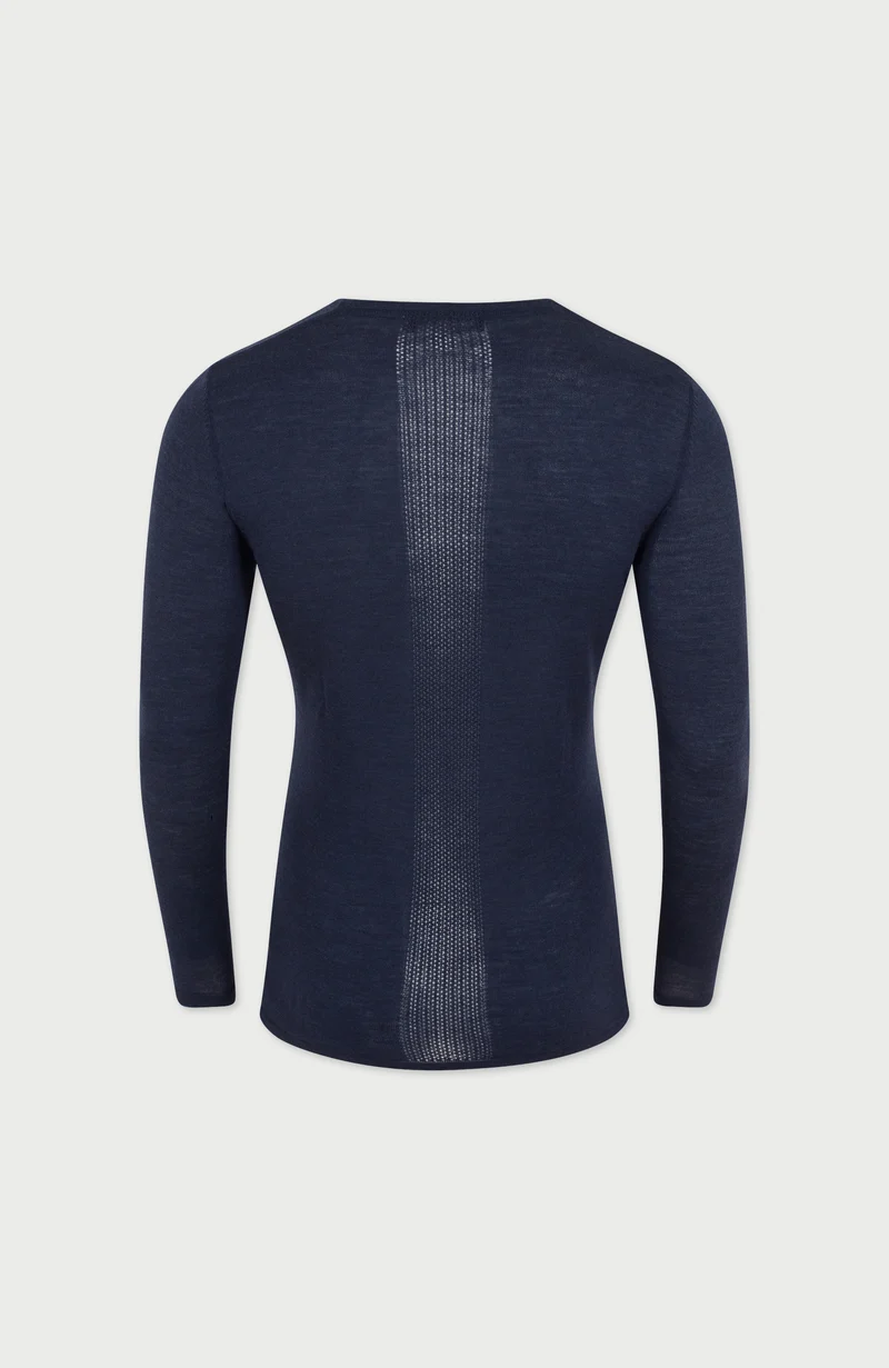 Mittelschweres Merino-Activewear-Basisschichtoberteil für Herren