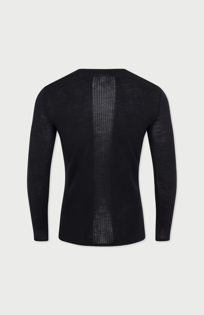 Mittelschweres Merino-Activewear-Basisschichtoberteil für Herren
