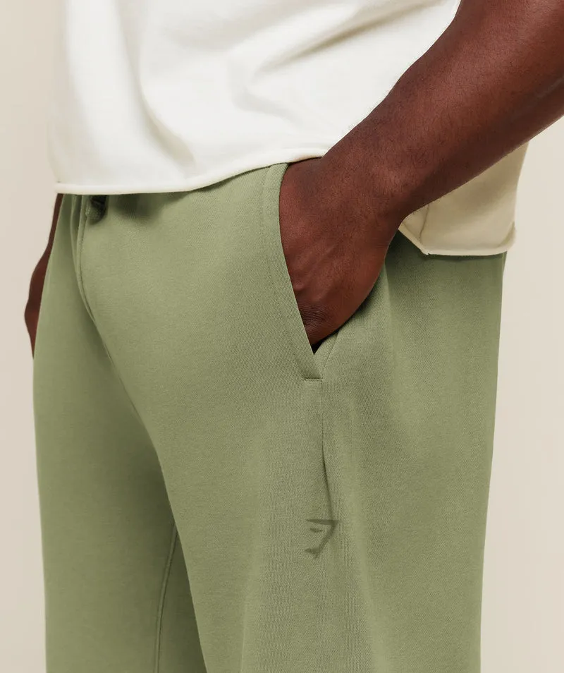 Gymshark Power Washed Longline Shorts - Grounded Green/Wash