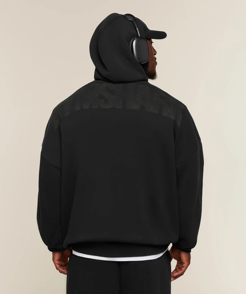 Gymshark Power Washed Oversized Hoodie - Black