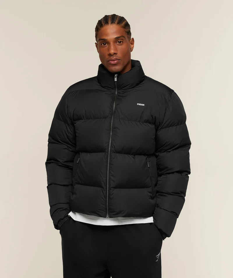 Gymshark Puffer Jacket - Black