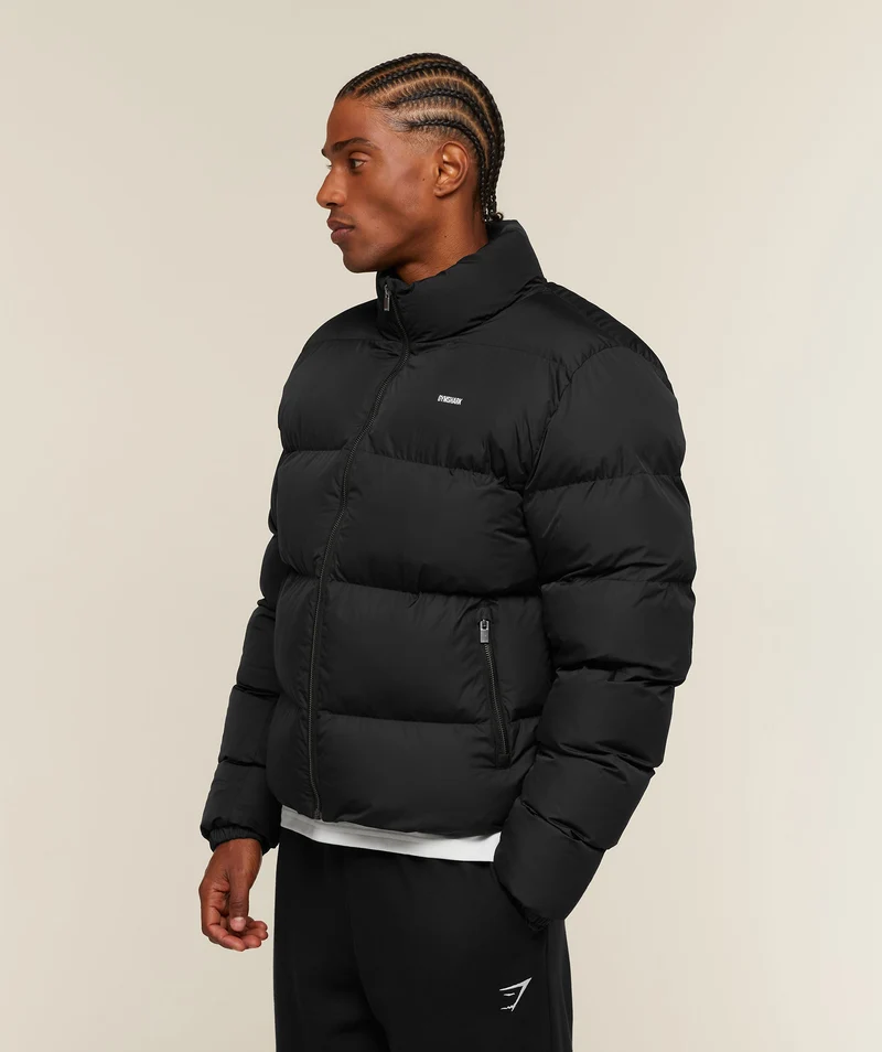 Gymshark Puffer Jacket - Black