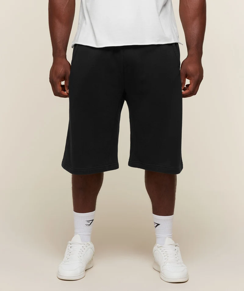 Gymshark Power Washed Longline Shorts - Black/Wash