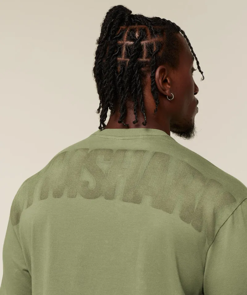 Gymshark Power Washed Oversized T-Shirt - Grounded Green/Wash