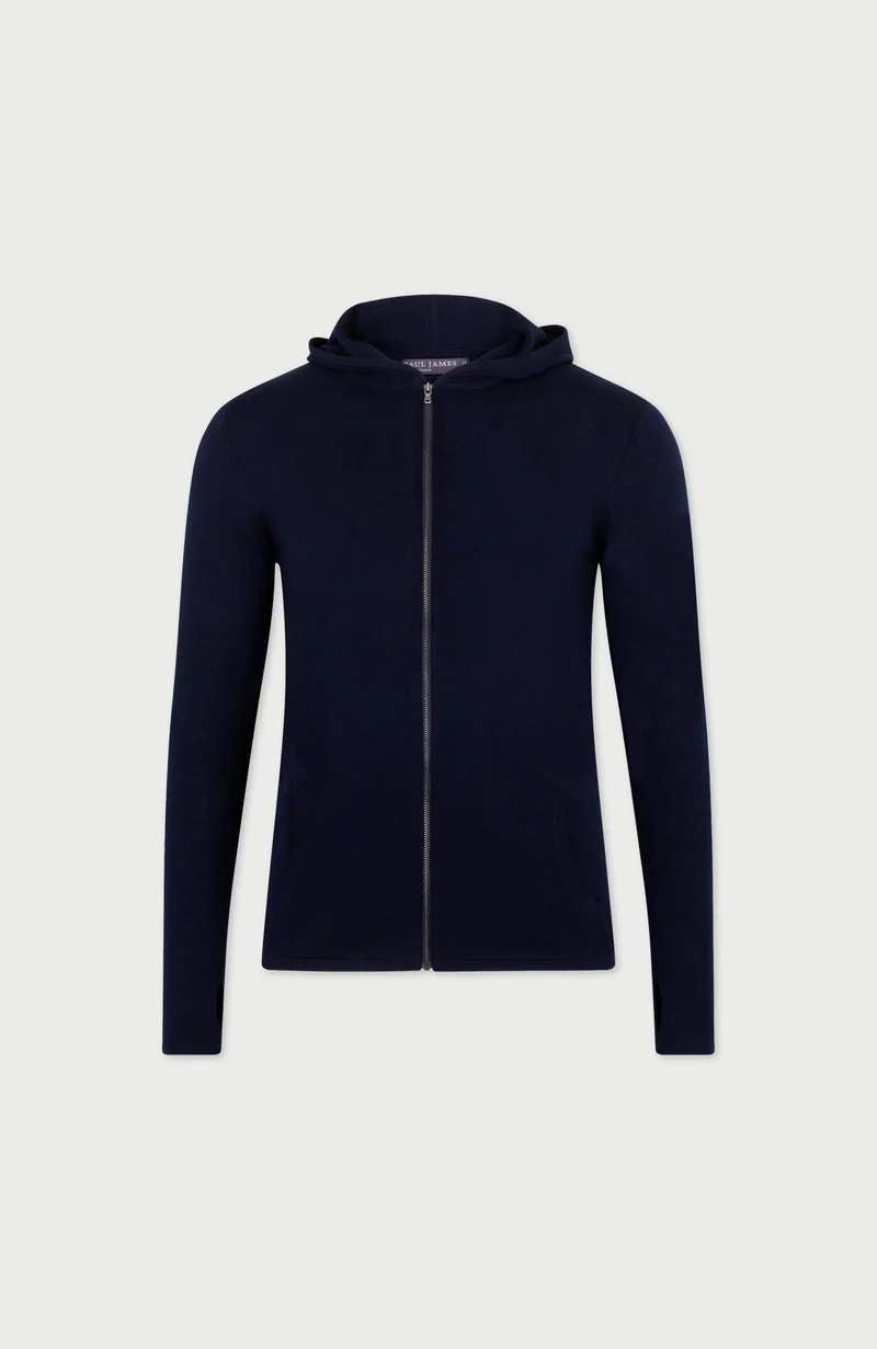 Schwerer Herren-Merino-Activewear-Kapuzenpullover