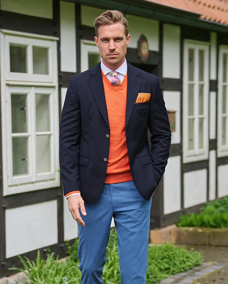 Klassischer Clubblazer "Mensclub" in Modern Fit