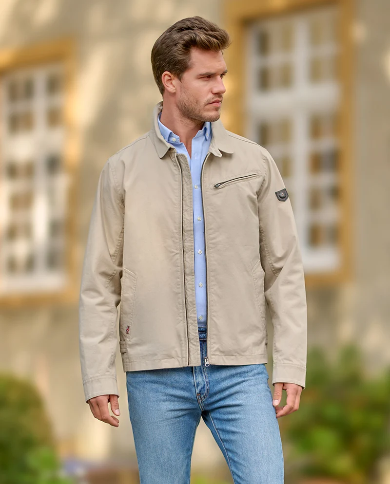 Herren Blouson "Michael" aus Baumwolle in beige