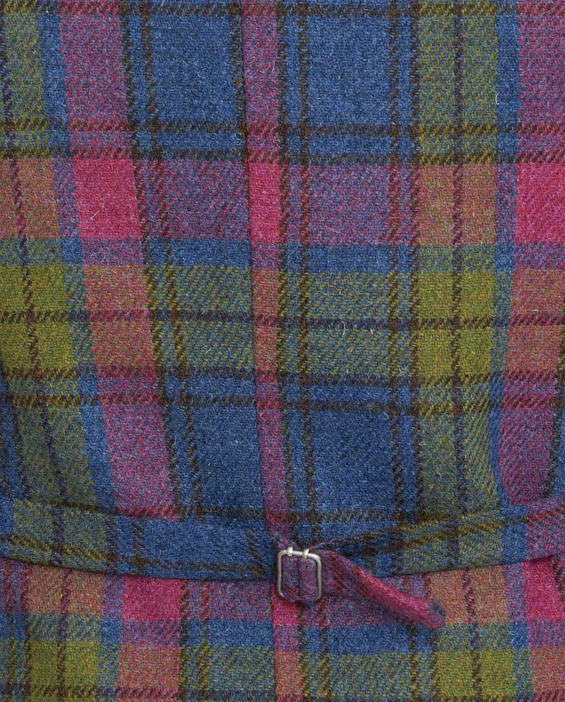 Harris Tweed Weste "Wales" in candy check