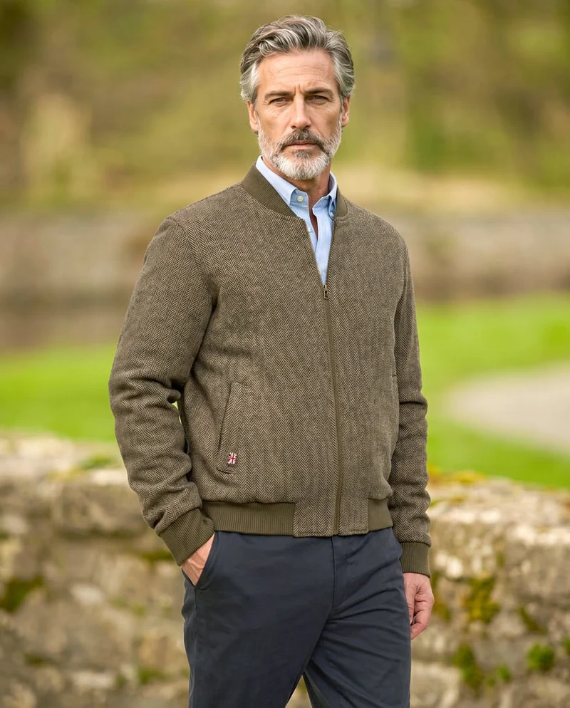 Herrenblouson "Lumber" aus Woll-Kaschmir-Tweed | Exklusiv & sportiv