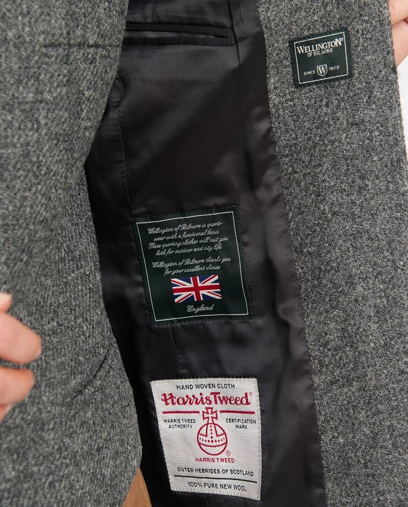 Harris Tweed Blazer "Carola" in anthra melange