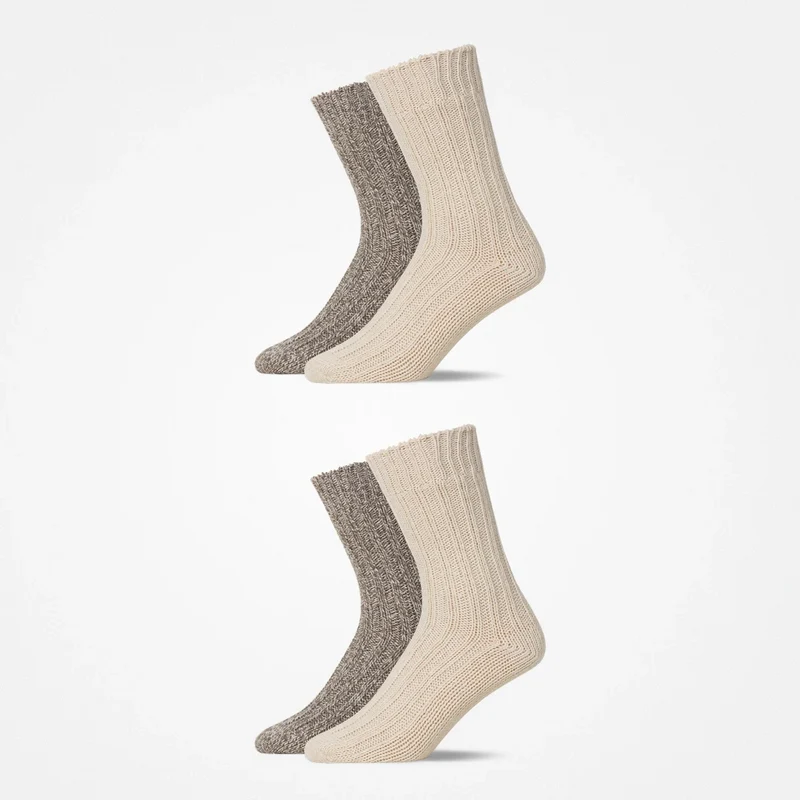 Norweger Socken | Mix (Offwhite/Braun)
