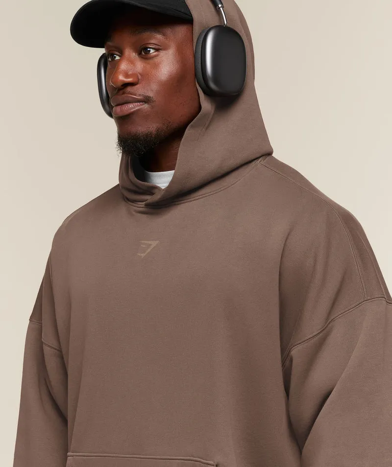 Gymshark Power Washed Oversized Hoodie - Soft Brown