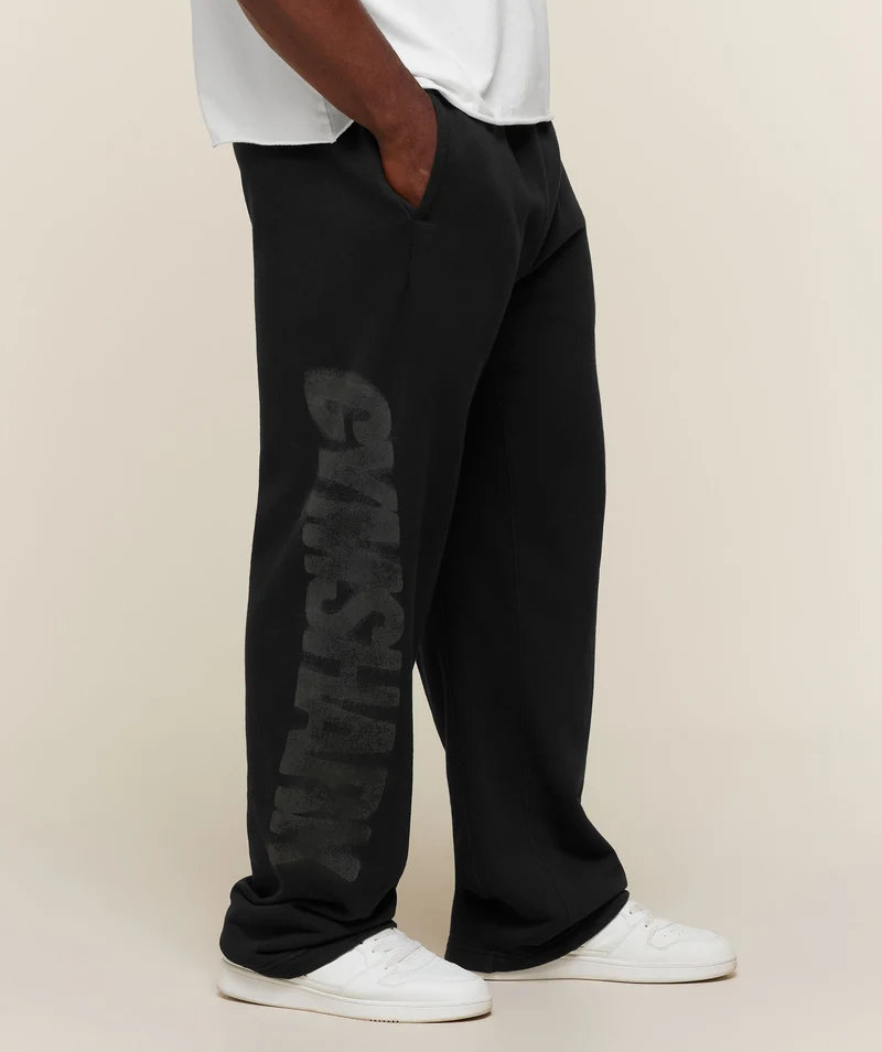 Gymshark Power Seasonals Oversized Pants - Black/Wash
