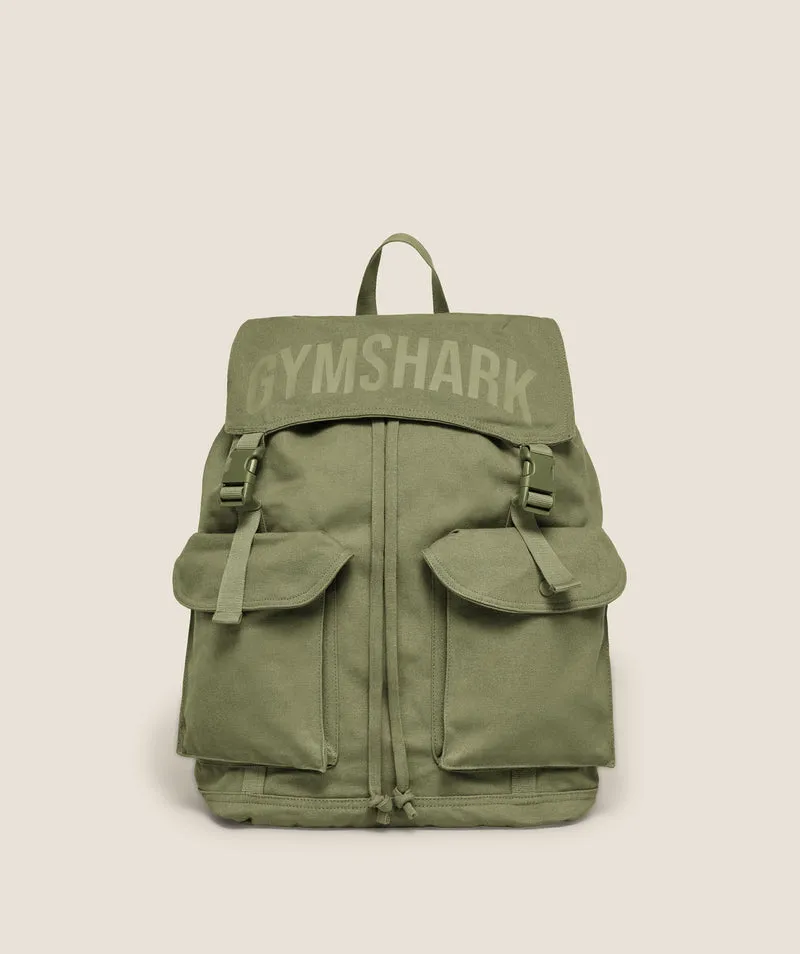 Gymshark Power Backpack - Grounded Green