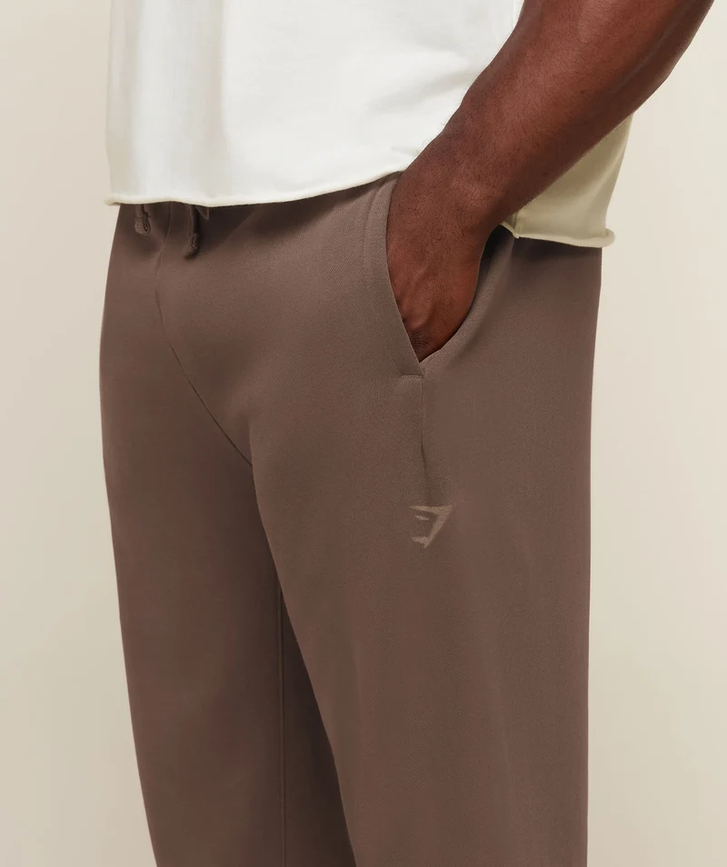 Gymshark Power Seasonals Oversized Pants - Soft Brown/Wash