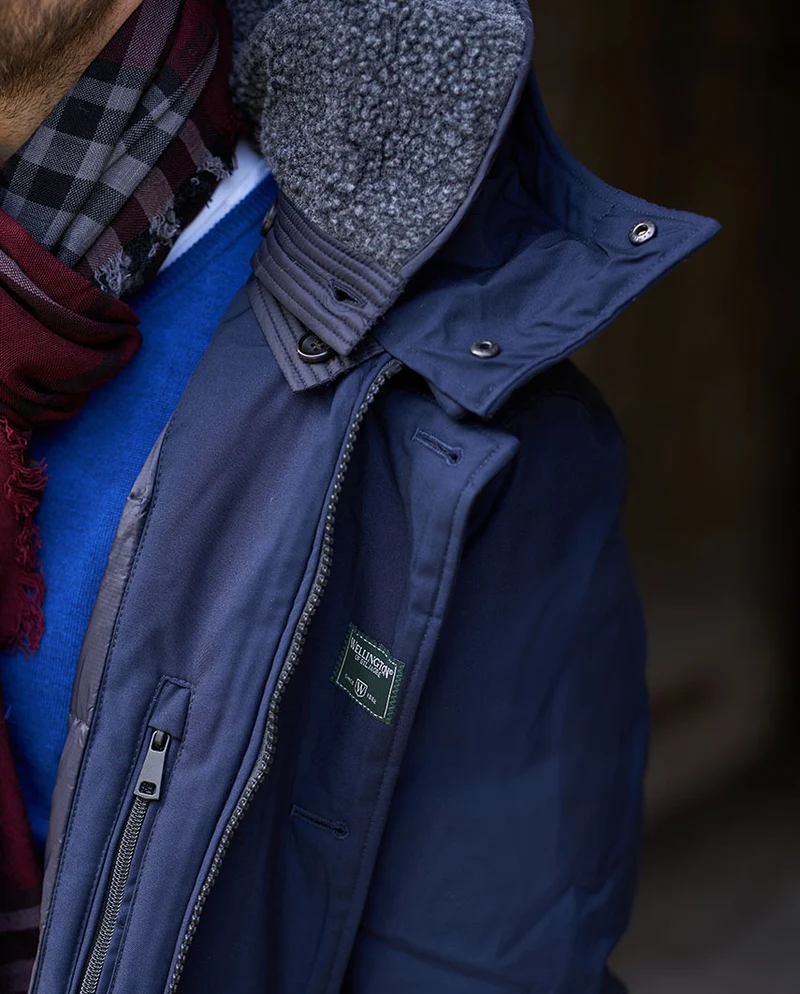 Herren Winter Parka "Byron" in Navy – abnehmbare Kapuze