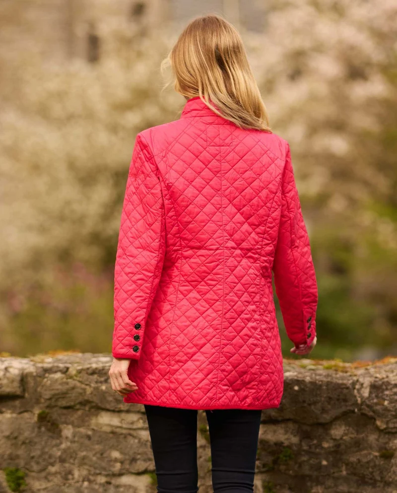 leichter Steppmantel "Grace" in pink