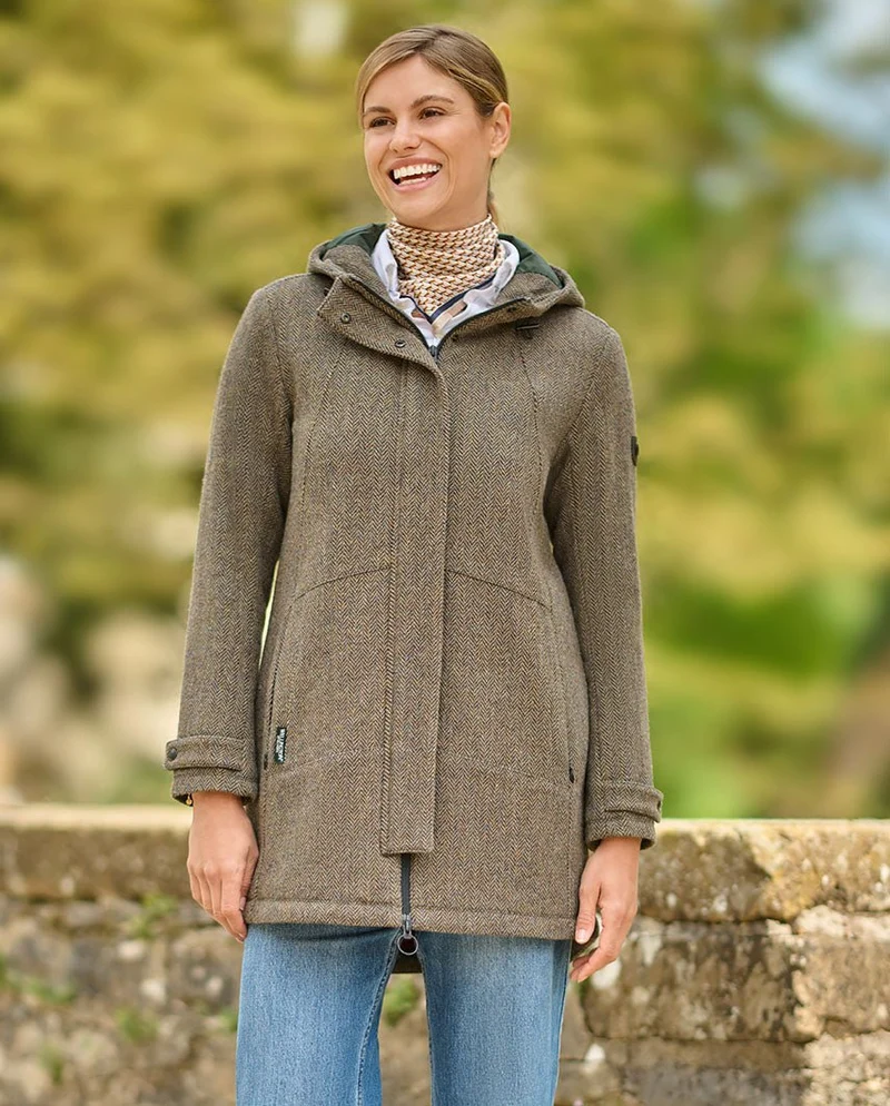 Damen Funktionsparka "Lilrock" in green hill Tweed