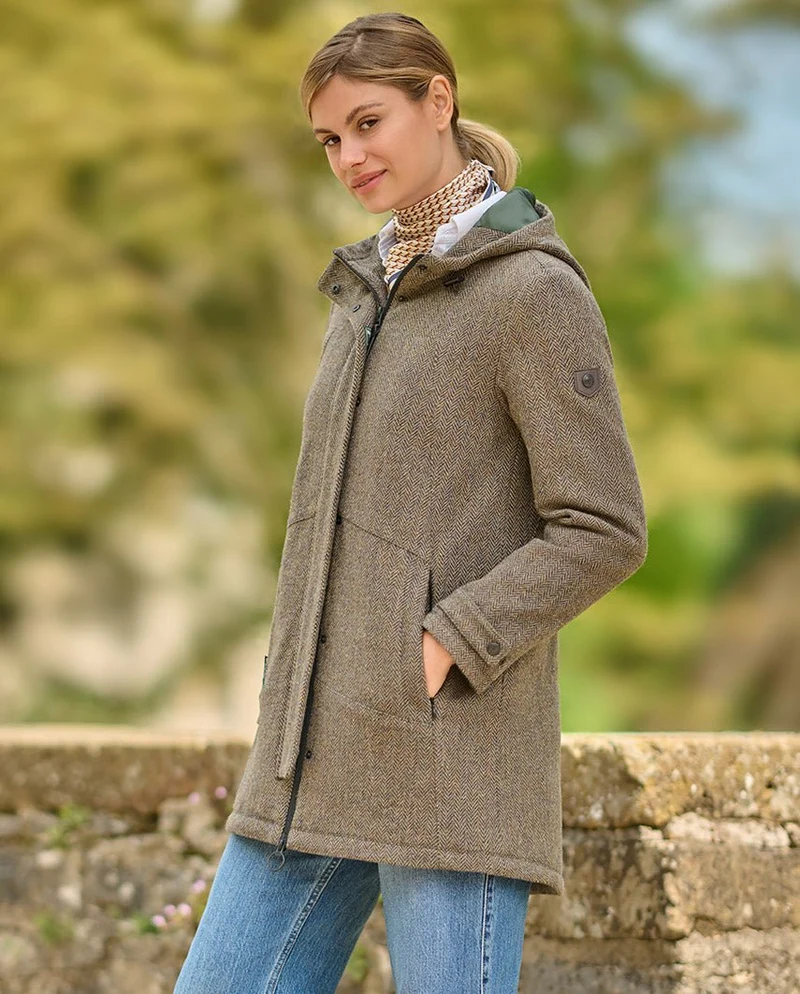 Damen Funktionsparka "Lilrock" in green hill Tweed
