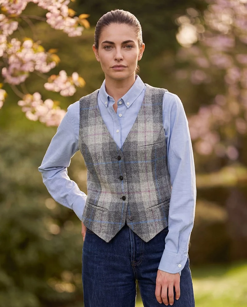 Harris Tweed Weste "Lea" in Queen Check