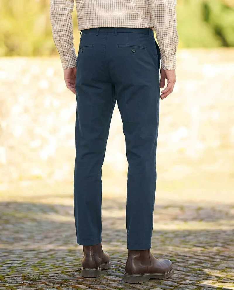 Herren-Winter-Chino "Mr. Jones" in Blue – Premium Pima-Cotton